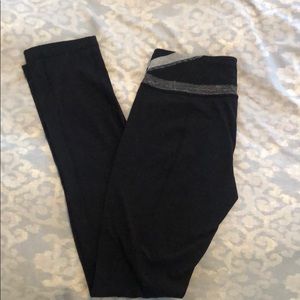 Black lululemon straight leg leggings